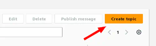 Create Topic button